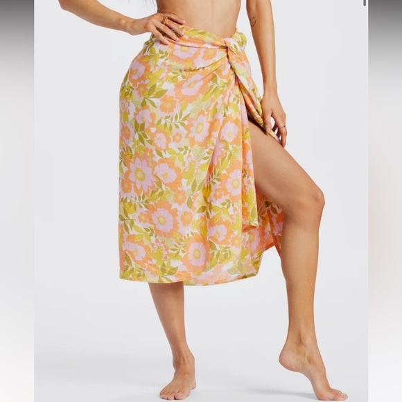 🌴☀️ BILLABONG ☀️🌴 SO RIGHT SARONG BEACH COVER UP SWIM WRAP - Picture 6 of 6